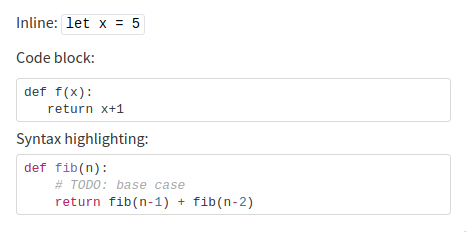 Code snippet of putting transaction in block